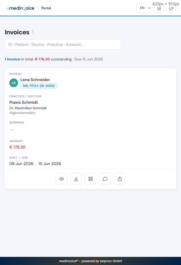 Medinvoice Patientenportal